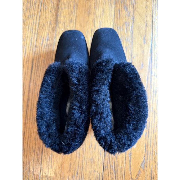 UGG THEBES WOMEN CLOG SUEDE BLACK US 8 /UK 6 /EU 39 EUC - Picture 9 of 12